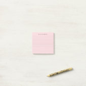 Post-it® Élégant Sticky De Lin Rose Moderne (Sur un bureau)