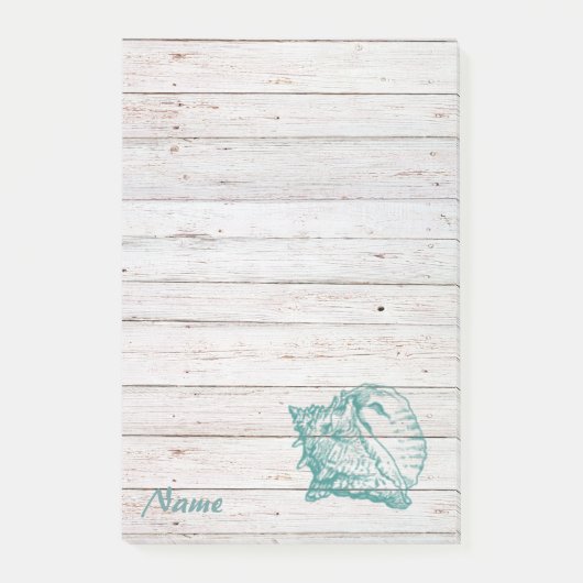 Post-it® Elégant style de coquillage de bois texture person (Devant)
