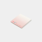 Post-it® Élégant Stylé Féminin , Oiseaux en Amour (Incliné)