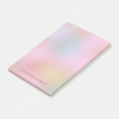 Post-it® Élégant style moderne Pastel Couleurs Modèle branc (Incliné)