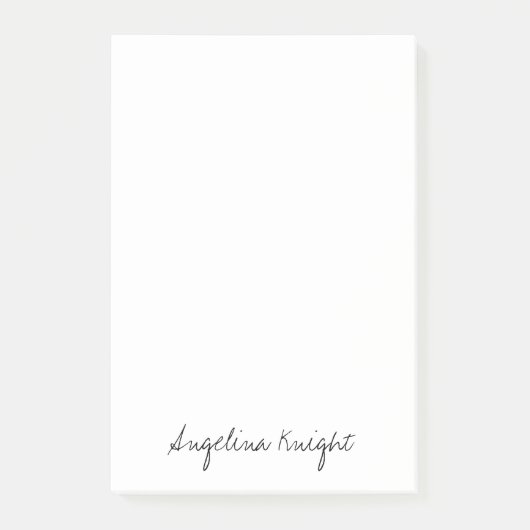 Post-it® Élégant stylé tendance unique écriture manuscrite  (Devant)