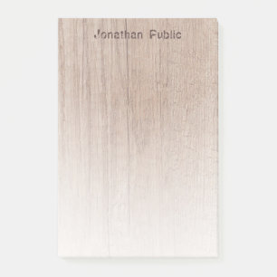 Post-it® Élégant texte en relief Brown Modèle d'apparenc