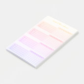 Post-it® Elegant Weekly Habit Tracker Post-it Notes (Incliné)