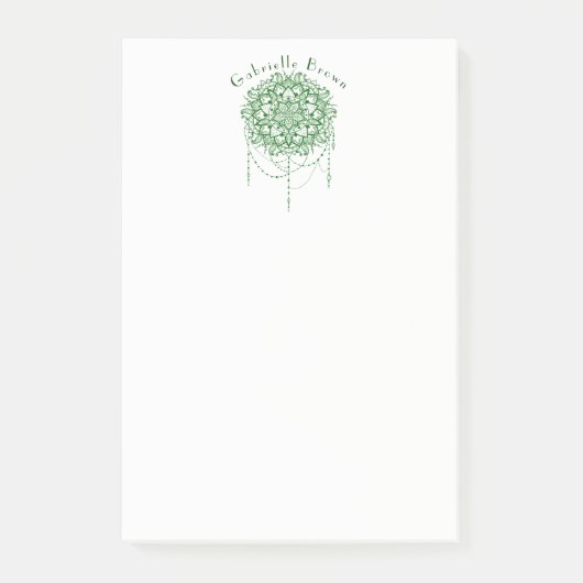 Post-it® Elégant Zen Mandala Bijoux (Devant)