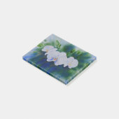 Post-it® Elégante aquarelle blanche orchidées boho tropical (Incliné)