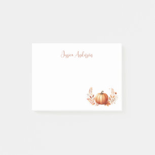 Post-it® Elégante aquarelle Citrouille de l'automne Post-i