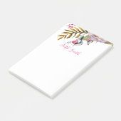 Post-it® Elégante aquarelle florale Post-it To-do List Post (Incliné)