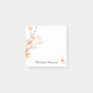 Post-it® Elégante aquarelle Orange Feuille d'érable automne