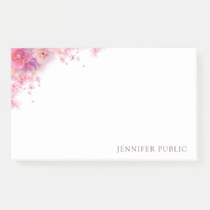 Post-it® Elégante aquarelle Roses Fleurs Modèle Floral