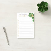 Post-it® Elégante Aquarelle Verdure Linke To Do List (Bureau)