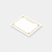 Post-it® Elégante bordure or Notes personnalisées (Incliné)