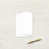 Post-it® Elégante Boutique Luxe Blanc Or (Sur un bureau)