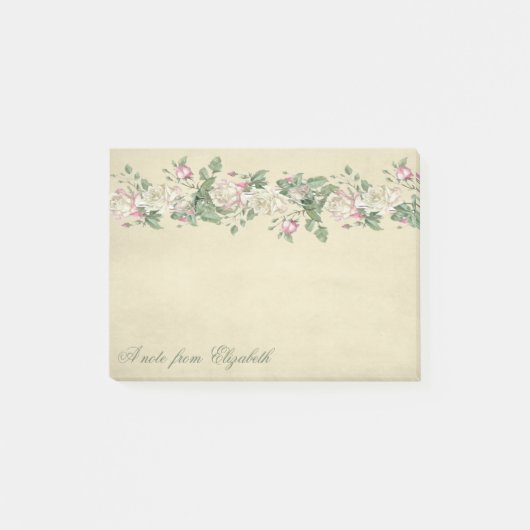 Post-it® Elégante Chic Féminin , Fleurs (Devant)