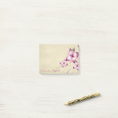 Post-it® Élégante Chic Féminin , Fleurs (Sur un bureau)
