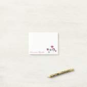 Post-it® Élégante Chic Féminin , Fleurs (Sur un bureau)