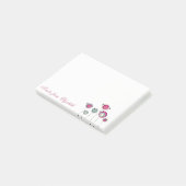 Post-it® Élégante Chic Féminin , Fleurs (Incliné)