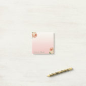 Post-it® Elégante Chic Féminin , Roses (Sur un bureau)