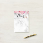 Post-it® Elégante coiffeuse rose en cuivre (Sur un bureau)