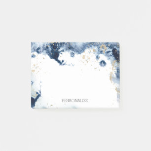 Post-it® Elégante couleur d'eau couleur or bleu marine