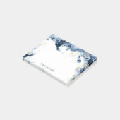Post-it® Elégante couleur d'eau couleur or bleu marine (Incliné)