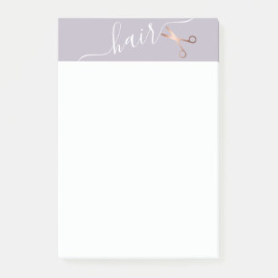 Post-it® Elégante coupe-cheveux rose d'or