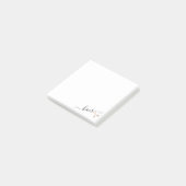 Post-it® Elégante coupe-cheveux rose d'or (Incliné)
