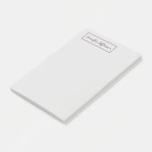 Post-it® Élégante écriture moderne main simple gris profess (Incliné)