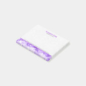 Post-it® Élégante Épersion Florale Violette Et Blanche (Incliné)