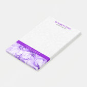 Post-it® Élégante Épersion Florale Violette Et Blanche 2 (Incliné)