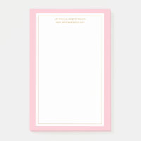 Élégante Feminine Rose/Blanc/Or Personnalisée