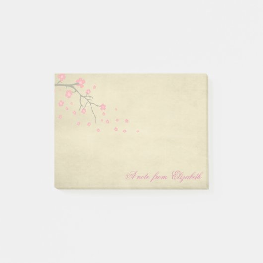 Post-it® Élégante Fille élégante, Branche cerise (Devant)