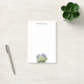 Post-it® Élégante Hydrangea Florale Aquarelle Tendance (Bureau)
