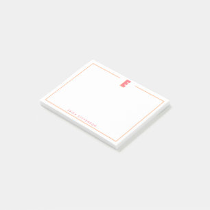 Post-it® Élégante lettre C initiale monogramme 3D personnal