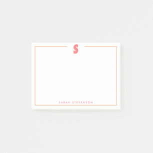 Post-it® Élégante lettre initiale S monogramme personnalisé