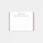 Post-it® Élégante Lilac Purple Feminine Du Bureau De (Devant)