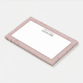Post-it® Elégante main Rose or tiré floral (Incliné)