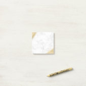 Post-it® Élégante parties scintillant minimale en or marbre (Sur un bureau)