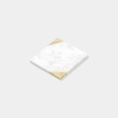 Post-it® Élégante parties scintillant minimale en or marbre (Incliné)