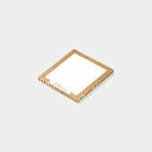 Post-it® Elégante Parties scintillant Or Bordure Cadre Chic (Incliné)