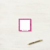 Post-it® Elégante Parties scintillant rose Bordure Chic Fil (Sur un bureau)