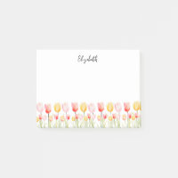 Élégante Tulipe d'été rose rouge et jaune