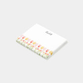 Post-it® Élégante Tulipe d'été rose rouge et jaune (Incliné)