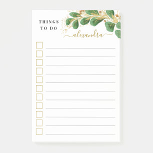 Post-it® Élégante Verdure Personnalisée Les Choses À Faire