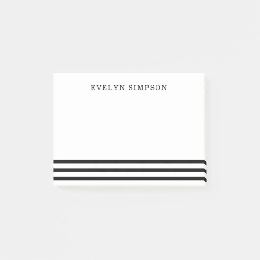 Post-it® Élégantes bandes simples (Devant)