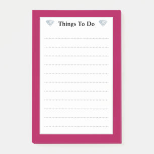 Post-it® Élégantes choses à faire avec des diamants alignés