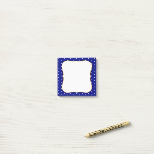Post-it® Élégantes étoiles sur Royal Blue (Sur un bureau)