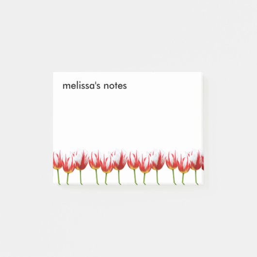 Post-it® Élégantes tulipes à feuilles d'érable (Devant)