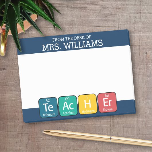 Post-it® Éléments de tableau périodique Enseignant de l'ort