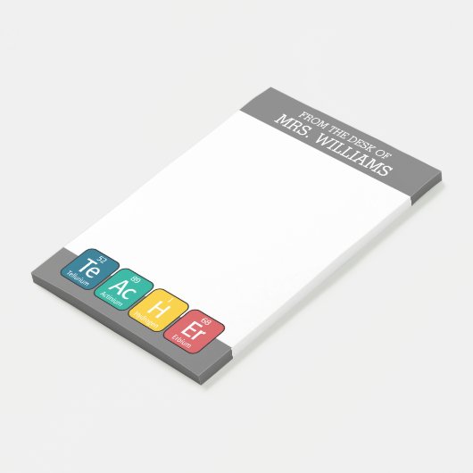Post-it® Éléments de tableau périodique Enseignant de l'ort (Incliné)