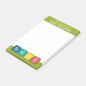 Post-it® Éléments de tableau périodique Enseignant de l'ort (Incliné)
